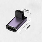 Adattatore USB-C femmina a USB-C femmina 40 Gbps con luce LED