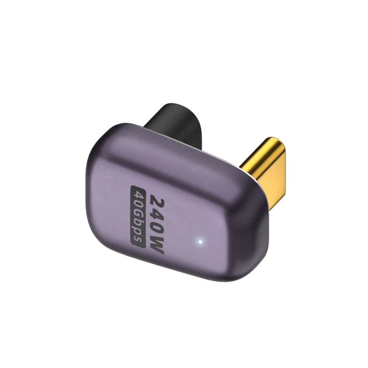 Adattatore tipo U da USB-C/Tipo-C femmina a USB-C/Tipo-C maschio da 40 Gbps da 240 W con luce, U-Type Adapter