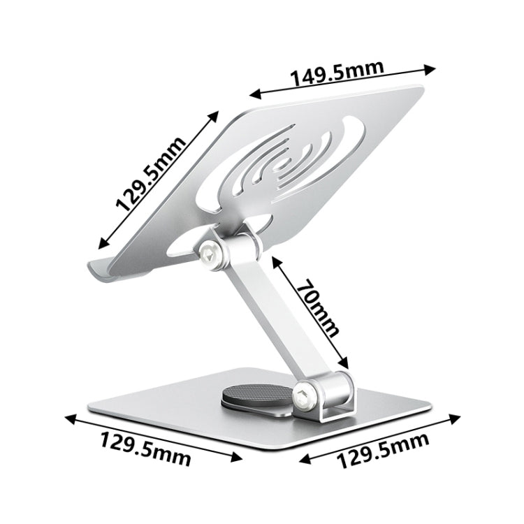 L-13 Supporto girevole pieghevole per laptop/tablet in lega di alluminio, L-13