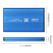 Disco rigido mobile Richwell SATA R2-SATA-2TB 2TB 2,5 pollici USB 3.0 con interfaccia Super Speed, 2TB