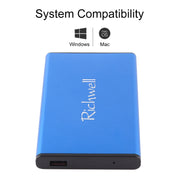 Disco rigido mobile Richwell SATA R2-SATA-2TB 2TB 2,5 pollici USB 3.0 con interfaccia Super Speed, 2TB