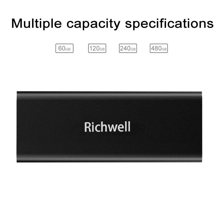 Disco rigido mobile Richwell SSD R280-SSD-60GB da 60 GB per PC desktop, 60GB