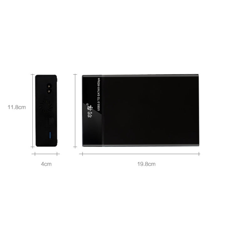 Custodia per unità a stato solido esterna con interfaccia USB 3.0 SATA universale da 2,5/3,5 pollici per laptop/computer desktop, capacità di supporto massima: 10 TB