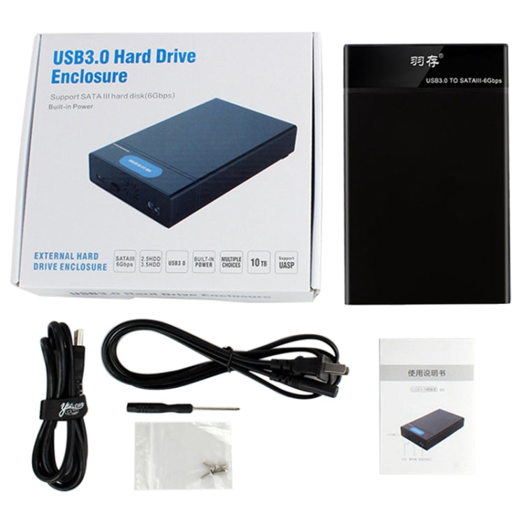 Custodia per unità a stato solido esterna con interfaccia USB 3.0 SATA universale da 2,5/3,5 pollici per laptop/computer desktop, capacità di supporto massima: 10 TB