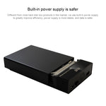 Custodia per unità a stato solido esterna con interfaccia USB 3.0 SATA universale da 2,5/3,5 pollici per laptop/computer desktop, capacità di supporto massima: 10 TB