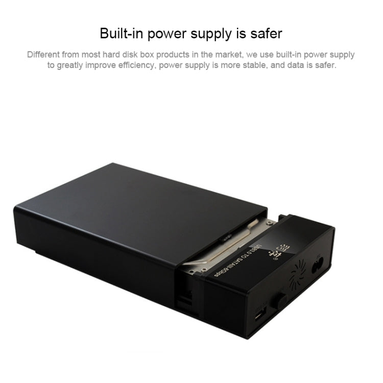 Custodia per unità a stato solido esterna con interfaccia USB 3.0 SATA universale da 2,5/3,5 pollici per laptop/computer desktop, capacità di supporto massima: 10 TB