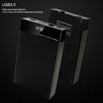 Custodia per unità a stato solido esterna con interfaccia USB 3.0 SATA universale da 2,5/3,5 pollici per laptop/computer desktop, capacità di supporto massima: 10 TB