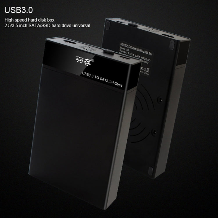 Custodia per unità a stato solido esterna con interfaccia USB 3.0 SATA universale da 2,5/3,5 pollici per laptop/computer desktop, capacità di supporto massima: 10 TB