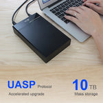Custodia per unità a stato solido esterna con interfaccia USB 3.0 SATA universale da 2,5/3,5 pollici per laptop/computer desktop, capacità di supporto massima: 10 TB