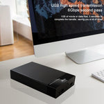 Custodia per unità a stato solido esterna con interfaccia USB 3.0 SATA universale da 2,5/3,5 pollici per laptop/computer desktop, capacità di supporto massima: 10 TB