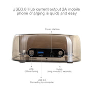 Custodia per HDD SATA doppia USB 3.0 da 2,5 / 3,5 pollici con funzione HUB e OTB, capacità massima di supporto: 16 TB