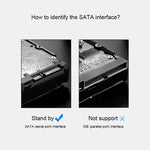 SEATAY HD213 Custodia per HDD con interfaccia USB 3.0 SATA da 2,5 pollici senza viti senza attrezzi, capacità massima di supporto: 2 TB
