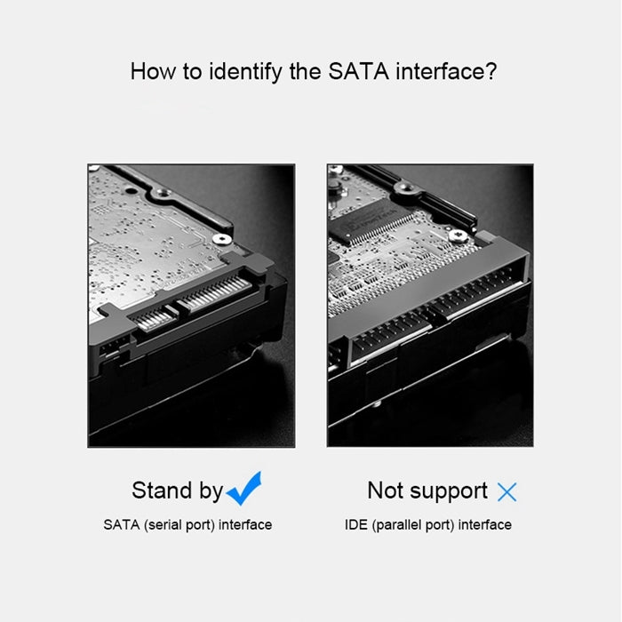 SEATAY HD213 Custodia per HDD con interfaccia USB 3.0 SATA da 2,5 pollici senza viti senza attrezzi, capacità massima di supporto: 2 TB