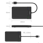 Custodia per HDD con interfaccia USB 3.0 UNITEK SATA da 2,5 pollici, lunghezza: 30 cm, SATA USB 3.0 Interface, Length: 30cm