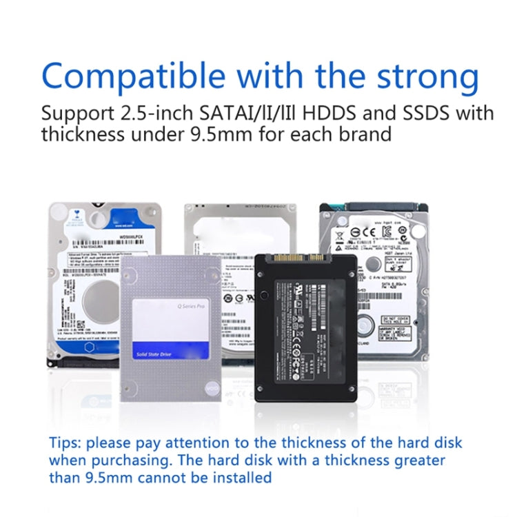 Custodia per HDD con interfaccia USB 3.0 UNITEK SATA da 2,5 pollici, lunghezza: 30 cm, SATA USB 3.0 Interface, Length: 30cm