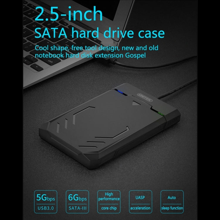 Custodia per HDD con interfaccia USB 3.0 UNITEK SATA da 2,5 pollici, lunghezza: 30 cm, SATA USB 3.0 Interface, Length: 30cm