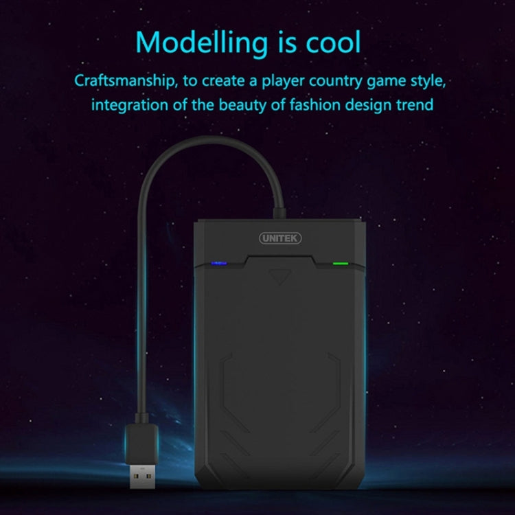 Custodia per HDD con interfaccia USB 3.0 UNITEK SATA da 2,5 pollici, lunghezza: 30 cm, SATA USB 3.0 Interface, Length: 30cm