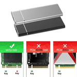Custodia SSD in lega di alluminio con interfaccia M.2 NGFF a USB-C/Type-C USB 3.1, NGFF to USB Type-C Silver, NGFF to USB Type-C Black