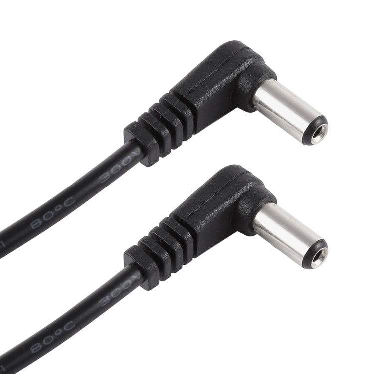 Cavo di alimentazione CC a gomito da maschio a maschio da 30 cm 5 A 5,5 x 2,1 mm, CC 12-24 V