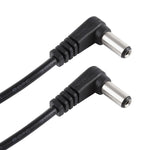 Cavo di alimentazione CC a gomito da maschio a maschio da 30 cm 5 A 5,5 x 2,1 mm, CC 12-24 V