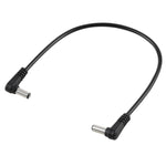 Cavo di alimentazione CC a gomito da maschio a maschio da 30 cm 5 A 5,5 x 2,1 mm, CC 12-24 V
