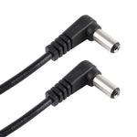 Cavo di alimentazione CC a gomito da maschio a maschio da 30 cm 5 A 5,5 x 2,1 mm, CC 12-24 V