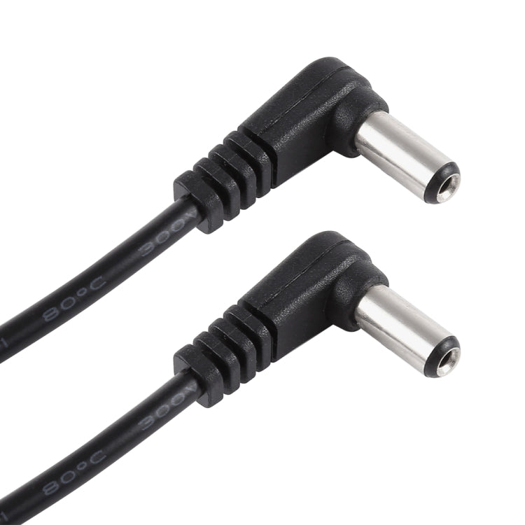 Cavo di alimentazione CC a gomito da maschio a maschio da 30 cm 5 A 5,5 x 2,1 mm, CC 12-24 V