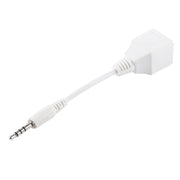 Presa CAT5 RJ45 a adattatore di rete LAN Ethernet audio maschio a 4 poli da 3,5 mm, lunghezza totale: circa 13 cm