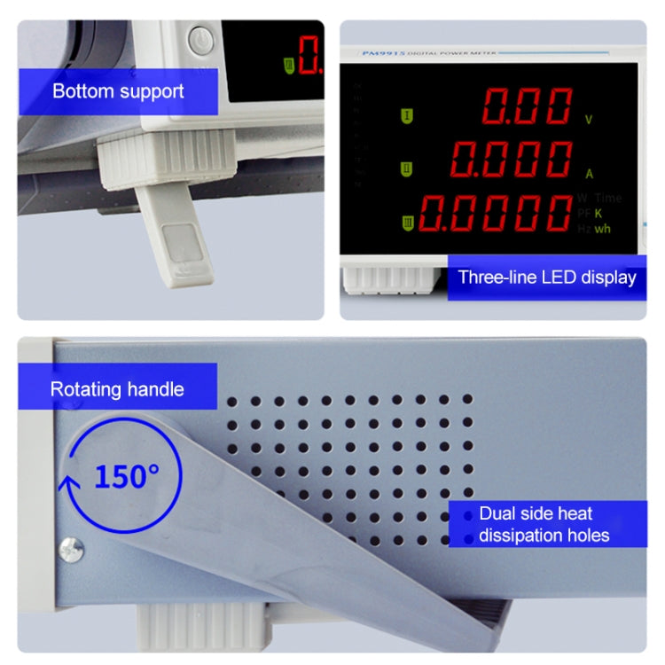 PM9915 Strumento di misura dei parametri elettrici intelligenti, PM9915