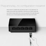 Tenda SG105 Mini 5 porte 1000Mpbs Switch di rete Gigabit Ethernet veloce LAN HUB, Tenda SG105 5 Ports Black