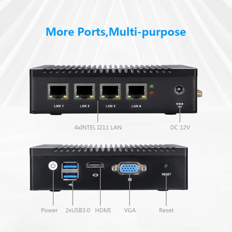 K660G4 Mini PC con sistema Windows e Linux senza memoria, SSD e WiFi, processore Intel Celeron N2840 Quad-Core 2M di cache, 1,83 GHz, fino a 2,25 GHz, without Memory