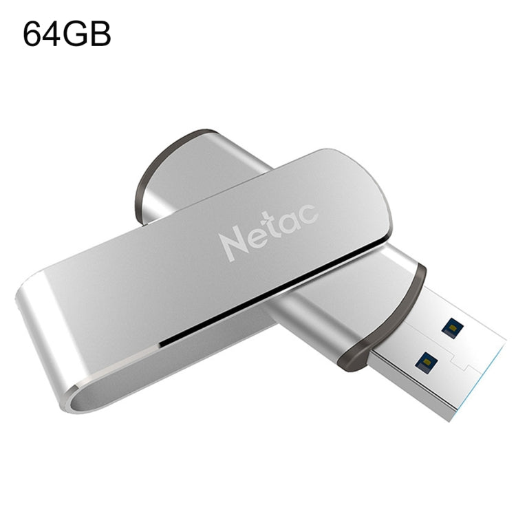 Netac U388 Disco flash con crittografia sicura USB 3.0 Twister da 64 GB, U388 64GB