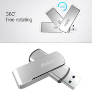Netac U388 Disco flash con crittografia sicura USB 3.0 Twister da 64 GB, U388 64GB