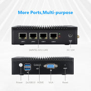 K660G4 Mini PC con sistema Windows e Linux, processore Intel Celeron N2840 Quad-Core 2 MB di cache, 1,83 GHz, fino a 2,25 GHz, 2 GB di RAM + 32 GB SSD, 2GB+32GB