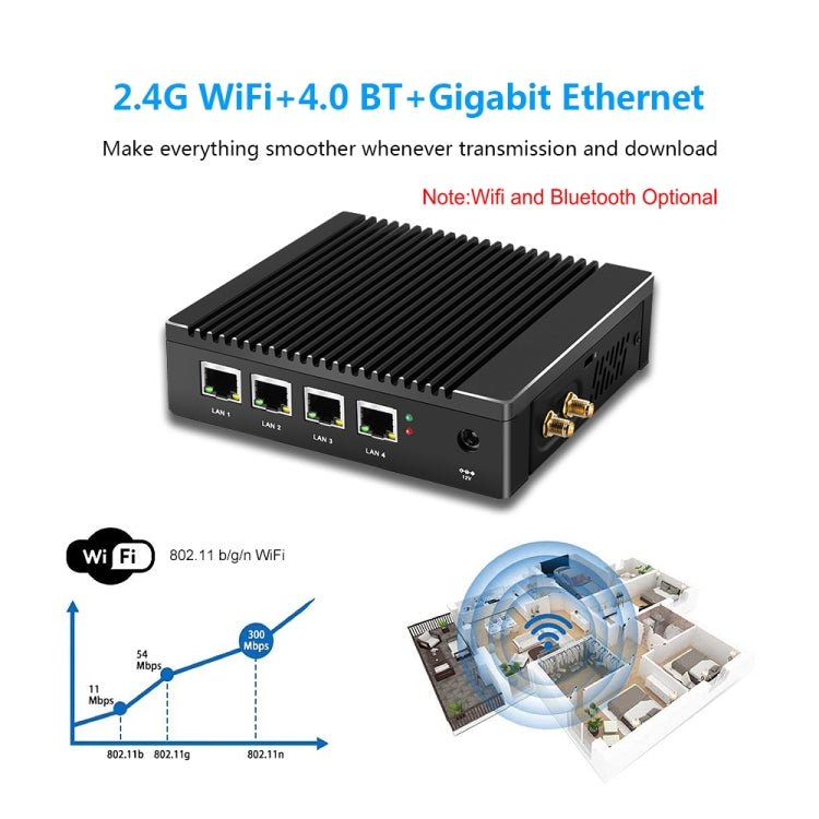 K660G4 Mini PC con sistema Windows e Linux, processore Intel Celeron N2840 Quad-Core 2 MB di cache, 1,83 GHz, fino a 2,25 GHz, 2 GB di RAM + 32 GB SSD, 2GB+32GB