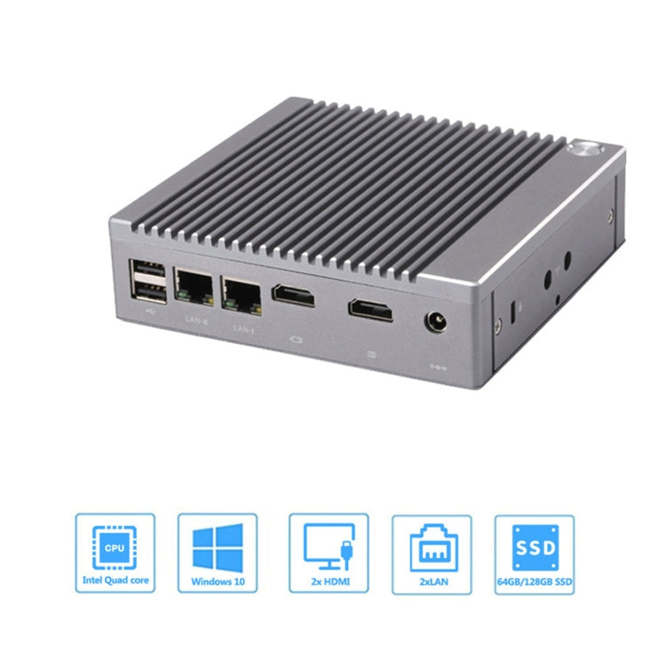 Mini PC K660S con sistema Windows e Linux, processore Intel Celeron N2840 Quad-Core 1,83-2,25 GHz, 2 GB di RAM + 32 GB SSD, 2GB+32GB