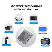 Mini PC K660S con sistema Windows e Linux, processore Intel Celeron N2840 Quad-Core 1,83-2,25 GHz, 2 GB di RAM + 32 GB SSD, 2GB+32GB