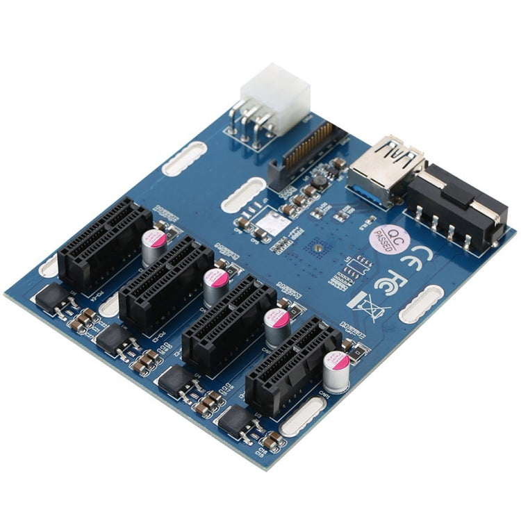 Scheda convertitore da PCI-E a PCI-E da 1 a 4 1 X Express Card con 4 porte Slot PCI-E