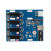Scheda convertitore da PCI-E a PCI-E da 1 a 4 1 X Express Card con 4 porte Slot PCI-E