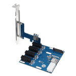 Scheda convertitore da PCI-E a PCI-E da 1 a 4 1 X Express Card con 4 porte Slot PCI-E