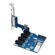 Scheda convertitore da PCI-E a PCI-E da 1 a 4 1 X Express Card con 4 porte Slot PCI-E