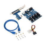 Scheda convertitore da PCI-E a PCI-E da 1 a 4 1 X Express Card con 4 porte Slot PCI-E