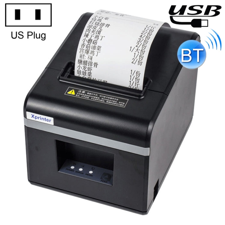 Xprinter N160II Interfaccia USB+Bluetooth 80mm 160mm/s Stampante termica automatica per ricevute, presa americana, USB+Bluetooth Interface, EU Plug, USB+Bluetooth Interface, UK Plug, USB+Bluetooth Interface, US Plug