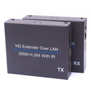 NK-E200IR Extender da 200 m su LAN HDMI H.264 HD (trasmettitore + ricevitore) con IR, 200m