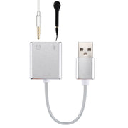 Scheda audio esterna virtuale USB a 7.1 canali con guscio in lega di alluminio con cavo da 13 cm per PC portatile, USB
