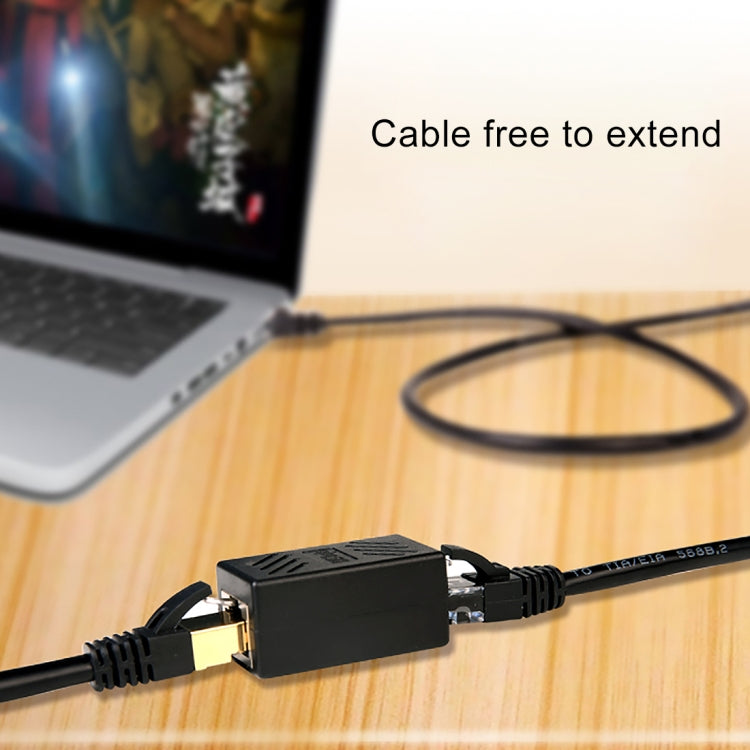 Crystal Network Connettore diretto passante per linea principale Terminale femmina a dispositivo di estensione dell'interfaccia RJ45 a doppia testa, 2 Ports
