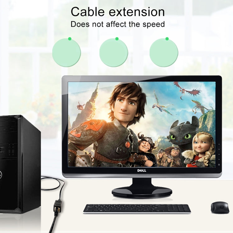 Crystal Network Connettore diretto passante per linea principale Terminale femmina a dispositivo di estensione dell'interfaccia RJ45 a doppia testa, 2 Ports