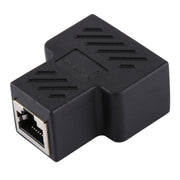 Terminale connettore Crystal Network dritto attraverso la linea principale Dispositivo di estensione dell'interfaccia RJ45 a tre teste da femmina a femmina, 3 Ports