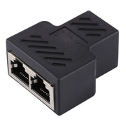 Terminale connettore Crystal Network dritto attraverso la linea principale Dispositivo di estensione dell'interfaccia RJ45 a tre teste da femmina a femmina, 3 Ports