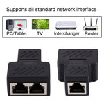 Terminale connettore Crystal Network dritto attraverso la linea principale Dispositivo di estensione dell'interfaccia RJ45 a tre teste da femmina a femmina, 3 Ports